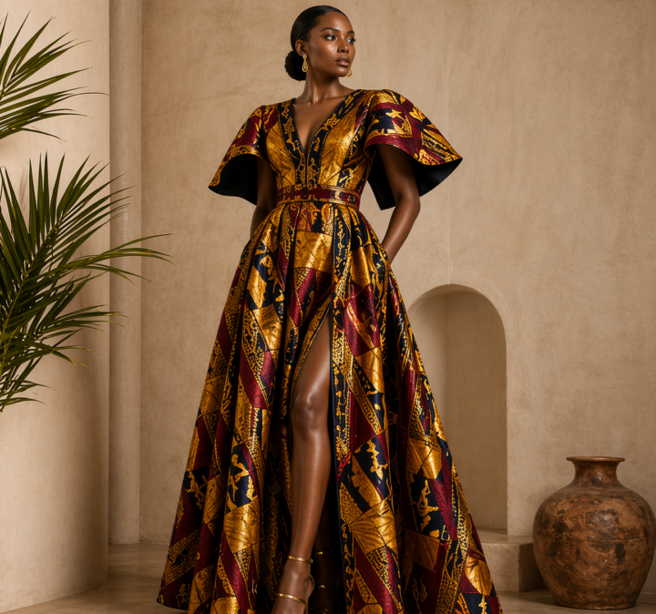 Zuri Kente Maxi Dress